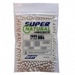 Bolas Geoffs Super Natural Precision 0,45 blanca (1000rds)